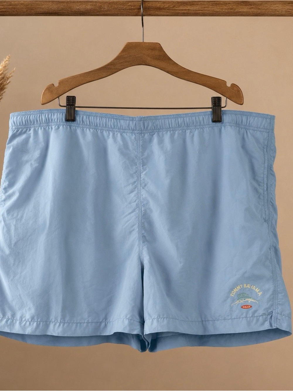 Tommy Bahama Teal and Orange Relax Logo Swim Shorts